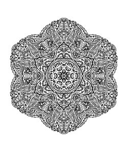 Mandala to color adult very difficult 2